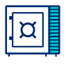 Icono de caja fuerte