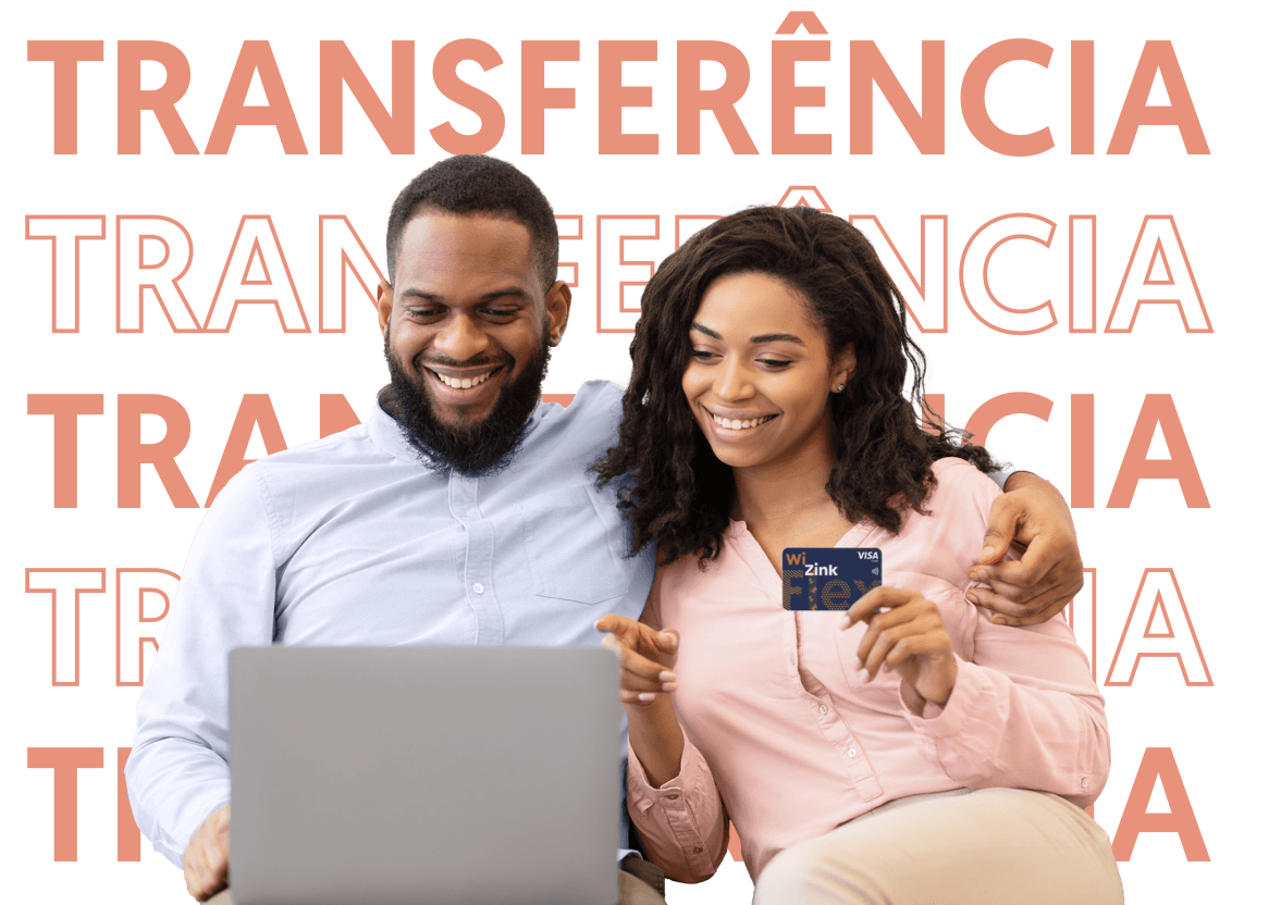 Dos personas con una tarjeta Wizink Flex