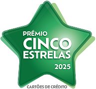 Logo Prémio cinco estrelas 2025 Cartões de crédito 