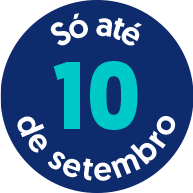 Só até 10 de setembro