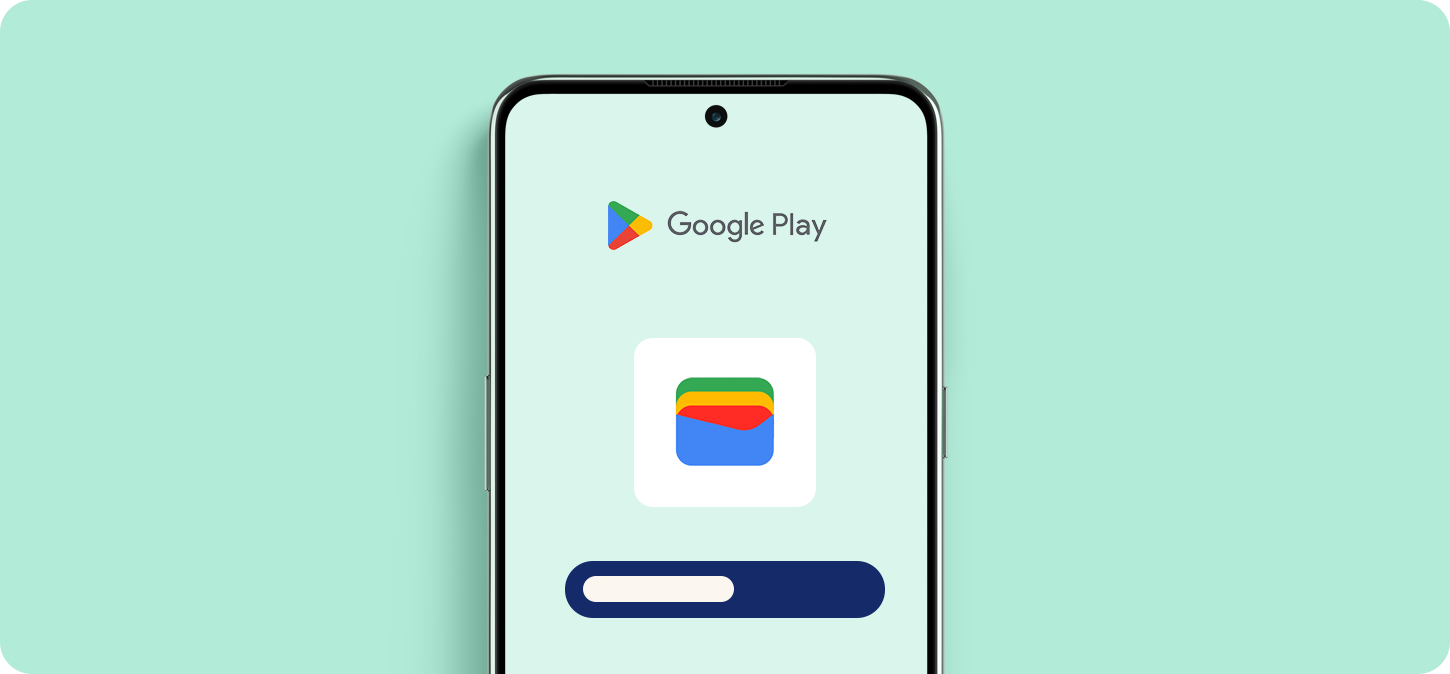 Movil con la app de Google Pay abierta