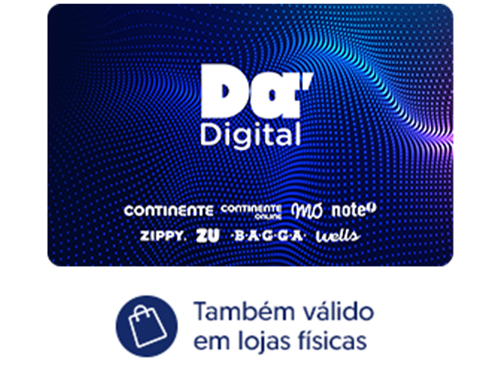 Cartão Dá Digital Também válido em loias fiscas