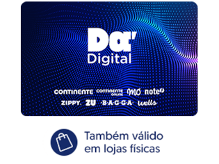 Cartão Dá Digital Também válido em loias fiscas